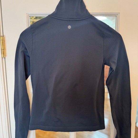 FLURRY SEAMLESS HENLEY, Size XXS, Granite Blue (Dark Gray) - Picture 4 of 4